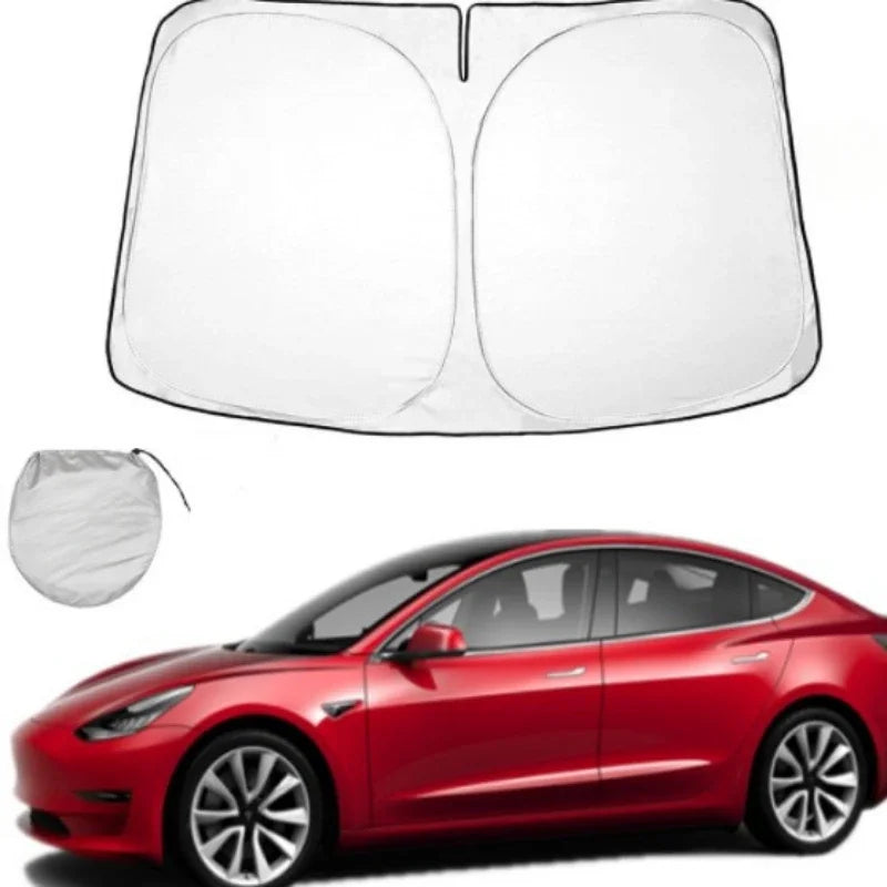 Windshield Sun Visor Foldable Sun Shade Cover For Tesla Model Y Juniper/Model3 Highland