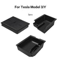 3PCS Armrest Hidden Storage Box for Tesla Model 3 Model Y 2021 2022 Center Console Organizer
