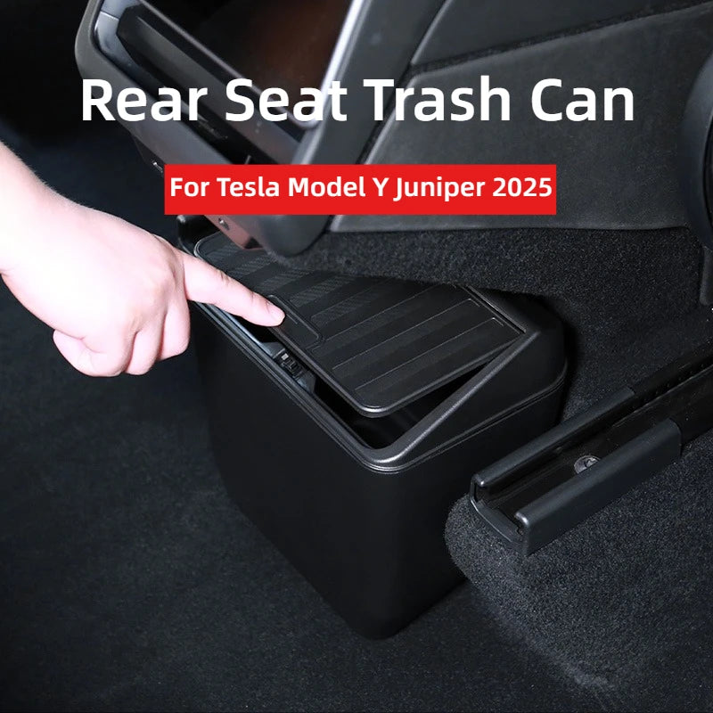 Tesla Model Y Juniper 2025 Rear Seat Trash Can Rear Middle Garbage Bin