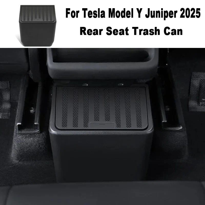 Tesla Model Y Juniper 2025 Rear Seat Trash Can Rear Middle Garbage Bin